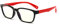 Anti Blue Light Glasses for Kids Computer Glasses,UV Protection Anti Glare Eyeglasses Computer Glasses Video Gaming Glasses for Children (Black-red)