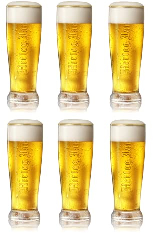 Hertog Jan - Bierglas Fluitje Embossed 250ml - 6 Stück