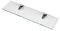 BSM Marketing 6 mm dicke Regale aus gehärtetem Glas mit großem Chrom-Finish, Regalträger 600 mm, 500 mm und 400 mm (1, 500 mm x 100 mm)