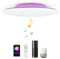 36W 40CM Modern Smart Music WiFi LED Ceiling Light Compatible with Amazon Alexa Google Home Remote Control Dimmable RGB Lamp with 2 Bluetooth Speakers for Lounge Bedroom Living Room Bathroom