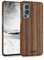 kalibri Schutzhülle kompatibel mit OnePlus Nord 2 5G - Hülle Handy Holz - Slim Case Handyhülle Braun