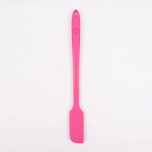 Kochblume Design-Teigschaber S | Premium-Silikon & BPA frei| Hitzebeständig | Spülmaschinenfest | 27cm | Farbe: pink
