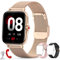 ZKCREATION Montre Connectée Femme Smartwatch Homme avec Appel Bluetooth Etanche Montre Sport avec Cardiofre quencemètre Moniteur de Sommeil Podometre