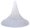 EllieWely Langer Kathedral-Schleier mit Metallkamm F07, Elfenbein, 3M*3M (118 inch)