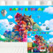 Super Mario Filmhintergrund für Geburtstagsparty, Videospiel, blauer Himmel, Kinder, Mario Bros, Partyzubehör, Kuchen, Tischbanner, 2,1 x 1,5 m, 430