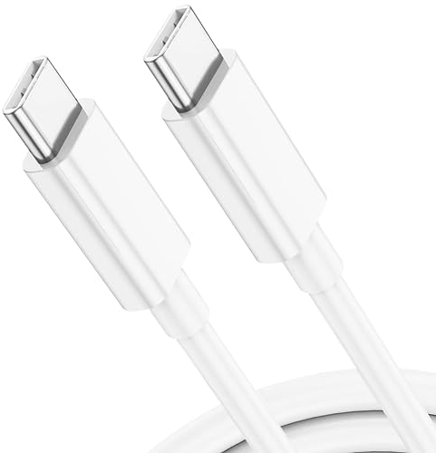 XGMATT USB C auf USB C Kabel 3M,60W/3A Typ-C Kabel Schnelllade C Ladekabel für Samsung Galaxy S10 S9 S8 S21 Plus S20 FE A12 A20 A70 A52 A51 A40 A41 A42, Google Pixel,Hawei p9 p10,HTC,LG,weiß