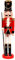 Ciao Christmas Nutcracker Toy Soldier Halberdier (60cm) Wooden Decoration with Fabric, red/Black