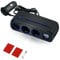 Zigarettenanzünder Verteiler 12/24V, Adapter Zigarettenanzünder Steckdose with 3 Steckdose und 2-Port USB, 120W Autoladegerät Zigarettenanzünder Verlängerung 65cm für Handys GPS Autokamera usw