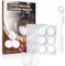 24 Reinigungstabletten für Kaffeevollautomaten und Kaffeemaschinen, mit Reinigungsbürste, 2,5 g/Tablette, Reinigungstabletten für Jura, Siemens, Melitta, Nivona, Krups, Bosch, Miele