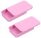 Dental Floss Boxen 2 Stück Tragbare Zahnseide Boxen Metall Zahnseide Picks Spenderbox 8x5x1.5cm Reise Zahnseide Box Nachfüllbarer Aufbewahrungsbehälter für Reisen,Verabredungen Hotels-Rosa