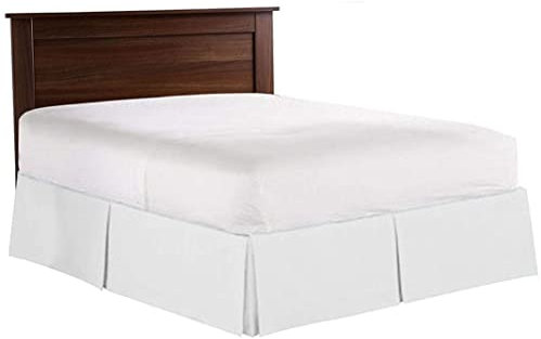 Cache-sommier plissé doux de style simple pour décoration de lit style 1, tour de lit, drap-housse, housse supplémentaire à volants anti-poussière de 90 x 190 cm