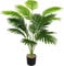 Vmhkjo kunstpflanzen groß 82 cm Hoch18 Zweige Grünpflanzen im Topf Künstlicher Palme Pflanze Wie Echt Outdoor Tropical Hawaii Grün Fake Plant für Schlafzimmer Büro Garten Hochzeit Party Deco