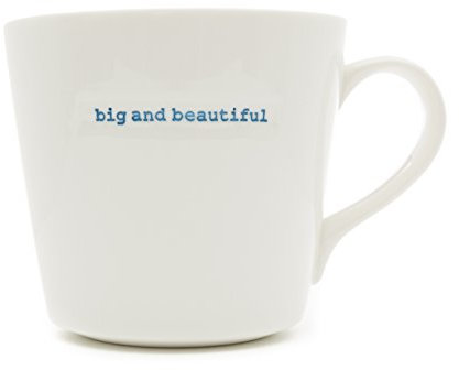 Keith Brymer Jones Grande tasse en céramique blanche de 500 ml dans un coffret cadeau