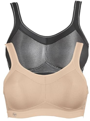 Anita 2er Sparpack Sport BH Momentum 5529 Gr. 90G in 1xdesert 1xschwarz