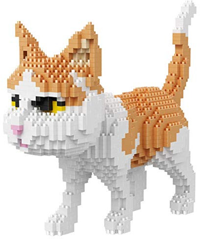 Balody Stehende Katze, Figur zum Zusammenbauen mit Nanoblocks, 1390 Teile