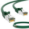 HB-DIGITAL 5x 0,25m LAN Kabel RJ45 Patchkabel mit CAT 7 Rohkabel S/FTP - GHMT zertifiziert - 10 Gigabit Ethernet Netzwerkkabel Kupfer Profi PiMF für Patchpanel Switch PC Router - Grün