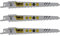 3 x SabreCut SCRS644D_3 150 mm 6 TPI S644D Lames de scie sabre à coupe rapide pour bois compatibles avec Bosch Dewalt Makita et bien d'autres