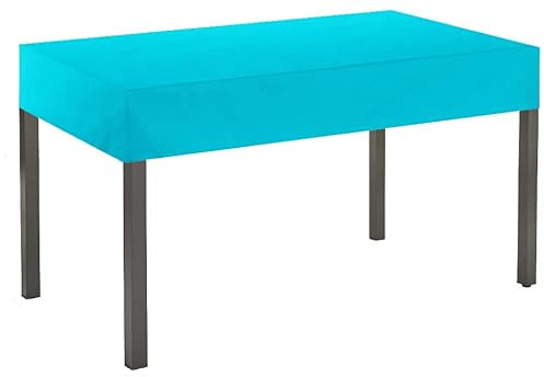 KaufPirat Premium Abdeckplane 135x120x15 cm Essbank Sitzbank Holzbank Gartenmöbel Gartentisch Hülle Abdeckung Haube Schutzhülle Abdeckhaube 900 D, 500 g/m², 6.000 mm Wasserbeständigkeit Türkis