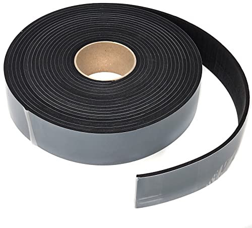 EPDM Mousse noire Longueur : 10 m sur rouleau Adhésif d'un côté (50 mm x 5 mm)
