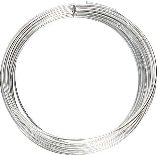 1mm Aluminiumdraht - 10 Meter, biegsamer Basteldraht für Schmuck, Stop-Animation, Modellieren mit Ton, Armaturen und Bonsai