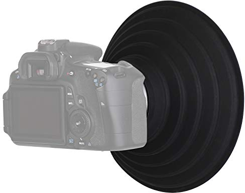 STSEETOP Parasol para lente de cámara, filtro reversible plegable, con rosca de goma digital, parasol de lente DSLR