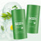 Green Tea Mask Stick Pack of 2 Green Tea Purifying Clay Stick Mask Oil Control Face Mask Blackhead Remover Mask Cream Wipe Stripes Moisturizes Controls Oil Acne-clearing Beauty Unisex