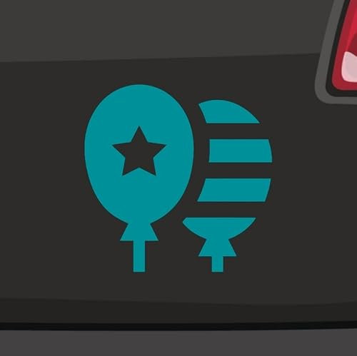 Ballons USA Aufkleber -6 Größen 21 Farben- Stars'n'Stripes Amerika Balloons Spaß