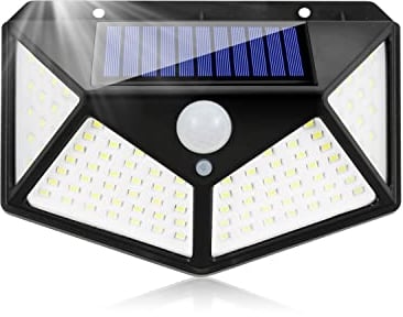 Solarlampen für Außen mit Bewegungsmelder Aussen Solarleuchten Led Strahler Aussenlampe Sicherheitswandleuchte IP65 Wasserdicht 3 Modi Solar Wandleuchte für Balkon Garten Garage Hauswand Hof