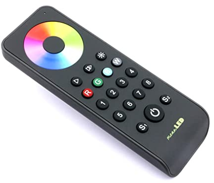 meanLED RS8 Fernbedienung für V4-L 4-Kanal Multi-Funktion LED Controller 8 Zonen 2 Szenen RGBW Touchwheel Funk (2,4GHz)