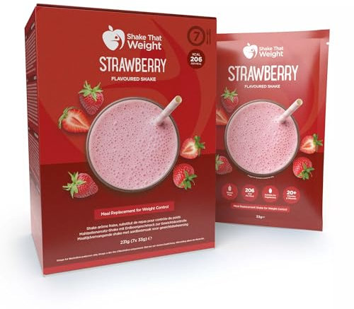 7x Strawberry High Protein Meal Replacement Diet Shakes - Shake That Weight