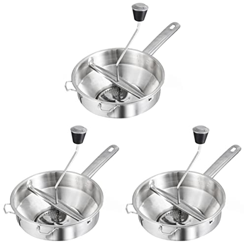 MUALIK 3 Pezzi Ergonomico Rotary Food passapatate passapatate for purè di Patate Macinapatate (Color : X3pcs, Size : 35x20x7cmx3pcs)