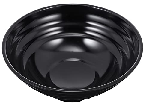 Yalych Kitchen Ramen Japanese Noodle s Reusable Serving for Udon, Soba, Pho, Noodles, Ramen, Salad tableware (Color : Black, Size : 22.1X22.1X9.7CM)