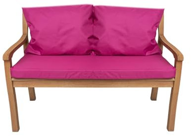 Bankauflage für Gartenbank- Polsterauflage für & Hollywoodschaukel-Gartenschaukel Kissen-hollywoodschaukel Kissen-bankkissen Outdoor (120 x 60 x 50 cm, Rosa)