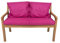 Bankauflage für Gartenbank- Polsterauflage für & Hollywoodschaukel-Gartenschaukel Kissen-hollywoodschaukel Kissen-bankkissen Outdoor (120 x 60 x 50 cm, Rosa)