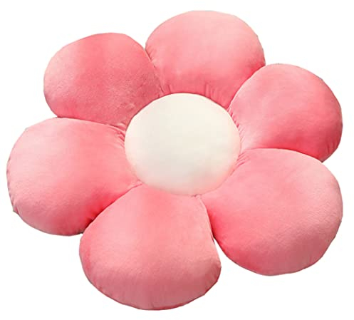 YILANLAN Blumenkissen Bodenmatte aus Plüsch Sitzkissen Dekokissen Sofakissen (30 cm, Light pink)
