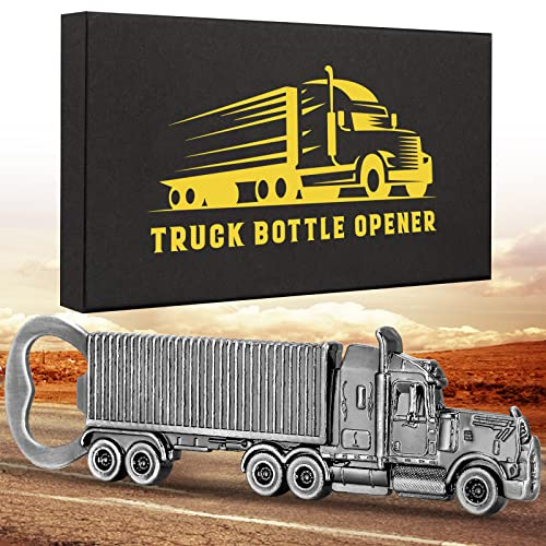 LULLEA Apribottiglie di Birra di Camion, Regalo Uomo Compleanno, per Camionista, Donne, Festa del Papà, Idea Originale, Natale per Lui, Papà, Marito Fidanzato