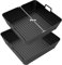 Dzpuhuojz 2Prendas Molde Silicona Freidora De Aire, 20CM Accesorios Freidora Sin Aceite, Accesorios Air Fryer para COSORI Ninja Cecotec 4L 4.7L 5.5L, Reutilizable Accesorios Freidora de Aire