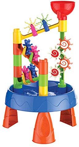 Tavoli con Sabbia e Acqua, 33 * 31 * 13 Tavolo da Gioco con Sabbia e Acqua Tavolo da Sabbiera per Bambini Tavolo da Gioco per Bambini Set di Giocattoli da Spiaggia per Uso Interno Ed Esterno (colore)