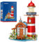 MISINI Ideas M9505 Leuchtturm Bausatz, kreative STEM Bausteine,Spielzeuggeschenk fur Erwachsene, Jungen und Mädchen ab 6 Jahren,sammelbares Ausstellungsmodell, 1089pcs MOC Klemmbausteine Technik