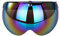 Newwyt Universal Motorcycles Retro Pilot-Style Visiere Standard con 3 Bottoni a Pressione Flip Up Down Casco Aperto Antivento PC Durevole