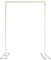 Trimming Shop Rectangle Arch Stand 1.5m x 2m White Metal Arch Backdrop Stand with Base Party Background Decoration Garden Arbors for Wedding Reception Valentines Baby Shower Engagement Birthday Decor