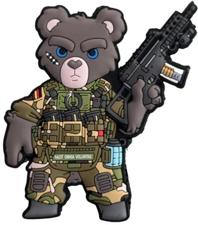TACTICAL Bundeswehr TEDDY in Multi Camo Morale Patch mit Klett