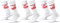 Nike 9 Paar Everyday Essential Tennissocken Socken Sportsocken Unisex DX5089 Prime, Farbe:3x Weiss - Rot, Socken Neu:46-50