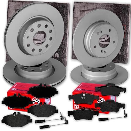 Zimmermann Bremsscheiben + Beläge vorne + hinten für E-Klasse W211 S211