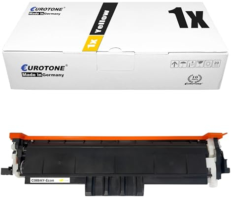 Eurotone Yellow Toner 069 kompatibel für Canon imageCLASS LBP673Cdw LBP674Cx MF752Cdw MF756Cx ersetzt 069 Yellow [MIT CHIP UND FÜLLSTANDSANZEIGE]
