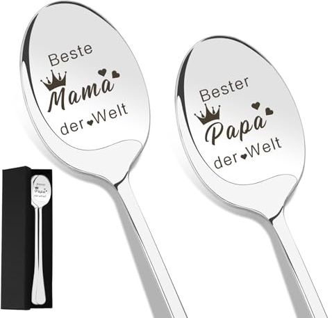 Geschenke Für Mama,Geschenke Für Papa,Muttertagsgeschenke Für Mama,Geschenk Vatertag,Beste Mama Geschenk,Bester Papa Geschenke,Die Besten Geschenke Für Papa,Löffel Geschenk Für Mama Papa