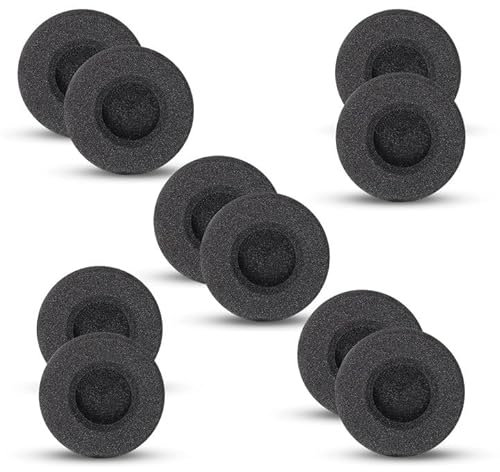 SINOWO Ersatz-Ohrpolster für Plantronics Blackwire C320 3210 3220 3320 HW251N HW261N HW510 HW520 Jabra Biz 2300 GN2000 PRO 920 9450 Kopfhörer, Schaumstoffpolster (10 Stück) Packung: