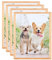 Weikani A5 Fotorahmen, 4 Pack-15x21cm Eiche Bilderrahmen Plexi-Glas, Zertifikatsrahmen für Wandmontage oder Tischplatte Display, Satz von 4