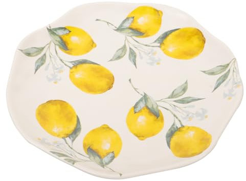 COLLBATH Keramikteller Mit Obstmuster Für Speisen Servieren Salatteller Und Dessertteller Aus Keramik Salat Und Snackteller Tablett Für Kalte Speisen Und Restaurant-speiseteller