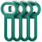 Linoroso Magnetic Beer Bottle Openers for Fridge, Pop Soda Can Opener for Bartender, Home, Restaurant, Bar Tools, 4PCS, Green